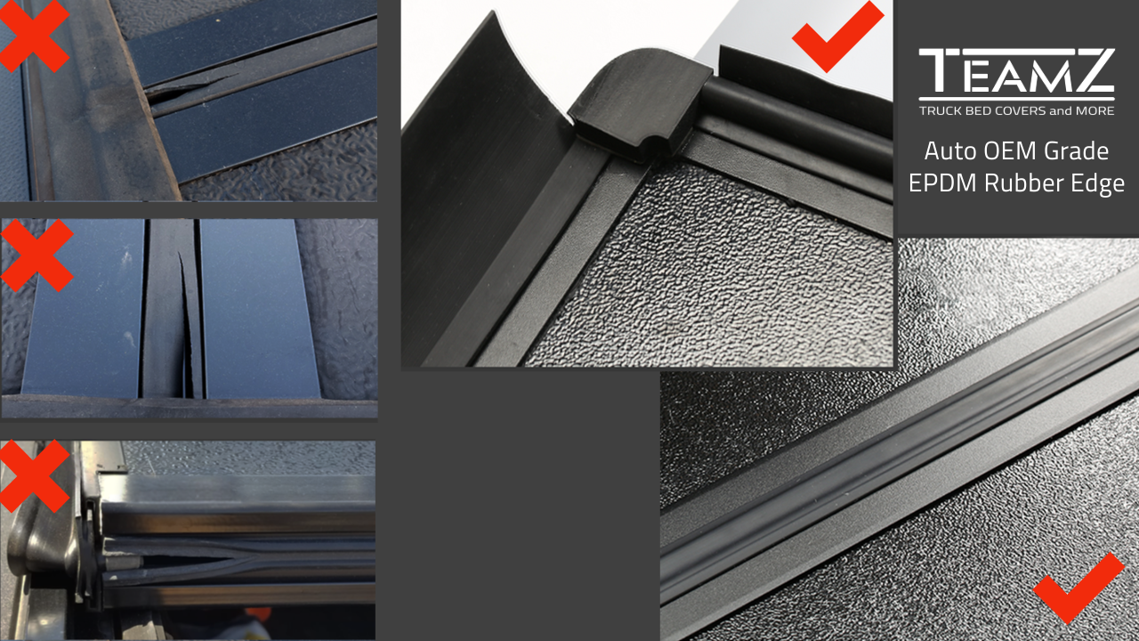 Auto OEM Grade Rubber Edge.